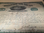 Rare 1882 Standard Oil Trust Certificate Issued To   Signed By J d  Rockefeller 