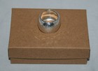 Silpada Sterling Silver Hammered  bright Spot  Cz Wide Band Ring Size 7 R2934