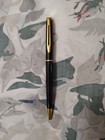 Waterman Hemisphere Glossy Black Laque Metal Ball Point Pen France Made 