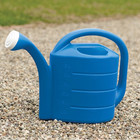 Root   Vessel Deluxe Uv-resistant Plastic Watering Can  Bright Blue  2 Gallons
