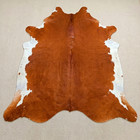 Brindle Rodeo Cowhide Rug Hair On Authentic Leather Area Carpet