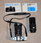Minolta Xd-11 35mm Film Camera With 2 Lens Owners Manual    Nice