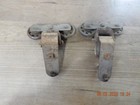 Vintage Set Of Barn   Pocket Door Rollers Sliders W  Brackets 2177