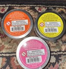 Lot Of 3 Aaron s Crazy Liquid Glass Thinking Putty  Honey Drop  Over Easy  Rose