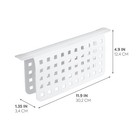 Idesign Plastic Kitchen Mat Sink Protector  The Euro 1 Count  White 