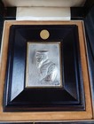 Rare Meiji Emperor Metal Relief Art 1912 Japan Imperial Shrine Association