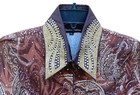 Hobby Horse Limited Ed Brown Western Pleasure Show Shirt  Sequence Rhinestone Xl