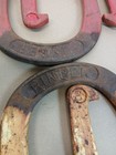 Set Of 4 Vintage Ringer Brand Pitching Horseshoes 2   Lb Cast Iron