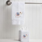Square Tissue Box Cover  Linen cotton Fabric Tissue Holder  Decorative Cloth    
