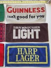 Vtg Lot 1970s 80s British Bar Towel Lot Mcewan s Harp Lager Guinness Greenalls