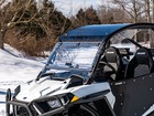 Superatv Scratch Resistant Flip Windshield For Polaris Rzr Trail S 1000  2021  