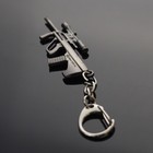 Steyr Aug A1 Keychain Rifle Machine Gun Model Metal Keyring Key Ring Chain Black