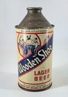Wooden Shoe Lager Beer Cone Top Can 12oz  Nice   Empty Minster Oh