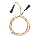 Scented Sandalwood 7mm 100 Beads Muslim Dhikir Tasbih Prayer Beads Black Tassels