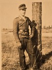 Luftwaffe Soldier Poses Wwii Ww2 German Wartime Military Photo