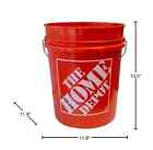 5 Gallon All Purpose Plastic Buckets Homer Pails Paint Utility Job Pack Of 1