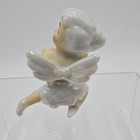 Vtg Mid-century 50   s Pixie Angel Fairy Candle Hugger Holder Luster Ware