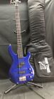 Squier By Fender Mb-4 Bass Guitar Metallic Blue 4 String Indonesia  cln069892 