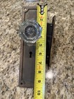 Antique Vintage Door Set Art Deco Plates And  Knobs Lock No Key