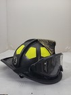 Bullard Black Firedome Firefighting Fire Helmet  Model Ust Mfg 06 24 14 W br Egl