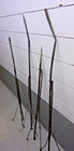  4  Antique  60    In  Copper Lightning Rod With 3 Leg Stand 1880-1930