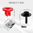 10x Engine Splash Shield Screw Bolt Clip Kit For Ford Focus Fusion Escape Explor