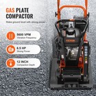 Vevor Plate Compactor Plate Tamper 6 5hp Walk-behind Rammer 196cc Epa   Carb