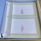 Vintage 2004 Gibson Baby Memory Book Album Photos Pastel Embroidered Sweet