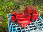 Craftsman Bench Vise Swivel 3-1 2  391 5180 Anvil Red Vintage