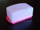 Tupperware Impressions 1 Lb Butter Dish Tabletop  3391  3392 White Guava Pink 