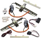 2 Doors Flat Glass Power Window Kit With Switches Wiring Fits Chevy