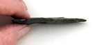 3 125  Black Chert Hopewell Notched Archaic Knife - North-central Ohio Artifact