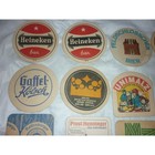 Vintage German Beer Coaster Lot 25pc Heineken Hofbrauhaus Spaten Bar