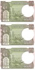 India 3x 1 Rupee 2020 P-118 Letter L Unc Consecutive
