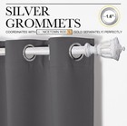 Nicetown Blackout Window Curtains drapes W grommet Top  Gray  w52    By L72    
