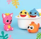 Pinkfong Shark Family Squirt Toy 5ea For Bath Play