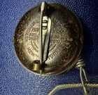 Antique Octagonal Edwardian Pince-nez Spectacles Frames   Retractable Holder Pin
