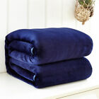 Super Soft Solid Warm Micro Plush Fleece Blanket Throw Rug Sofa Bedding Blanket