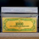 100mg 24k Gold 1928  1000 Dollar Bill Gold Certificate Banknote - With White Coa
