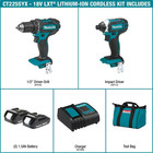 Makita 18v Cordless Compact 2 Piece Combo Kit Driver Drill Impact Driver