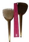 Vtg 2pc Set Brass Elgin American Brush Mirror  Set Usa Grooming Vanity