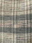 Vintage Handmade Gray-tones Woven Rag Rug 40  X 25  Farmhouse Style Retro