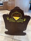 Vintage Wood Baby Doll Rocker Cradle Pennsylvania Dutch Hearts 22  Long
