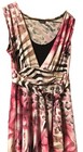 Women   s Pink Dress Vintage Flower And Zebra Black 