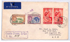 Dominica Kgvi Cover  castle Bruce  Cds Registered Usa 1949 Yd287