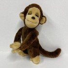Vintage R  Dakin Monkey Plush Hugging Boy Stuffed Animal Toy Smiling 10 25 Inch