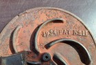 Antique Cast Iron Wood Stove Lid Cover Eye Burner Spiral Insert Plate 7  1934