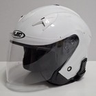 Motorcycle Helmet Hjc Is33 Size  M  White   Black Face Shield Sena  Bluetooth 