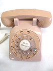 Vintage Bell System Western Electric Rotary Desk Phone Beige 1970s Untested