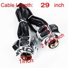 L r Chrome Motorcycle 1  Handlebar Control Switches   Wiring Harness Fits Harley